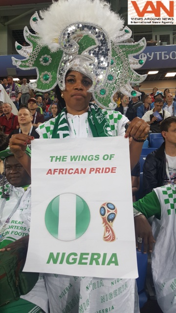 Nigerian supporters at FIFA